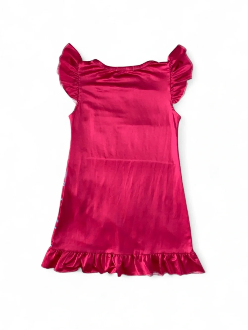 Girls' Hot Pink Spider-Web Nightgown with Hooded Hero Graphic